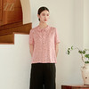 佐尔美夏季新款时尚气质桑蚕丝真丝短袖衬衫女M42CS62 商品缩略图3