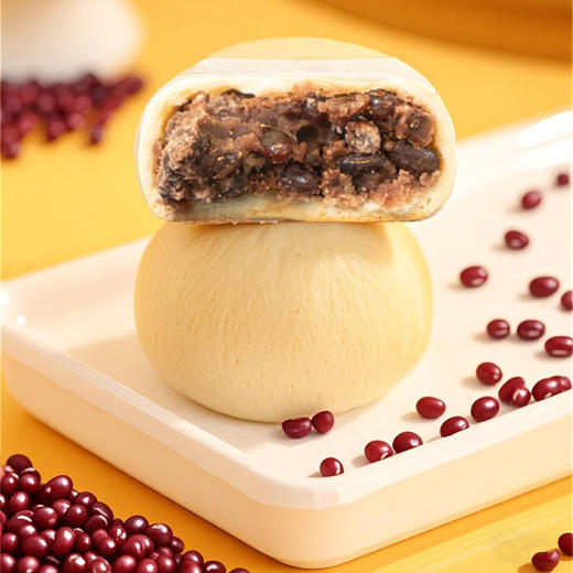 【粒粒红豆饼】香甜软糯，内馅饱满，精选上等红小豆，保留原汁原味，不添加，纯天然！ 商品图1