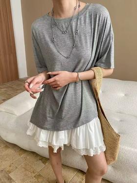 工厂直销 | “凉感面膜”系列  亲肤短袖 包容性强 不规则开叉中长款/防晒罩衫/V领短袖