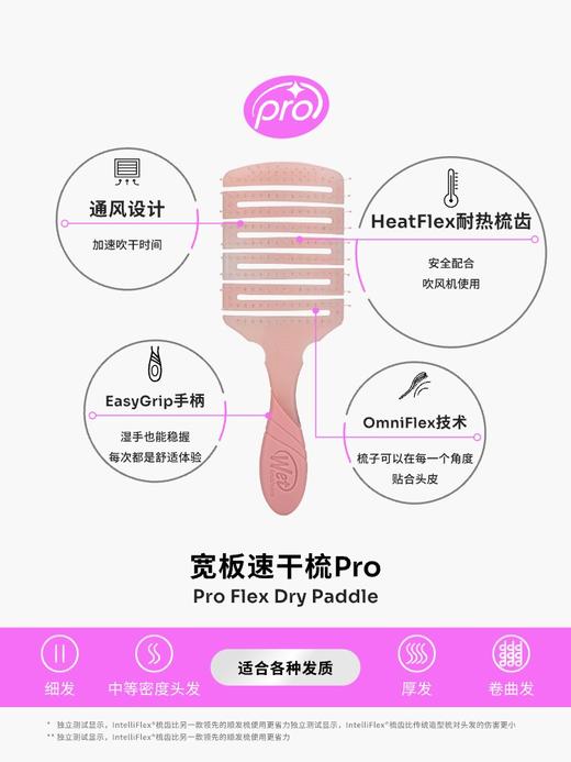 *美国WetBrush镂空宽板梳蓬松Pro款女魔法梳卷发神器速干梳子家用 商品图3