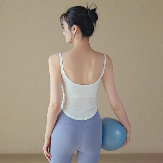 跃牌【周游世界系列】春夏新款纯欲风蕾丝边吊带固定杯修身显瘦运动内衣BR1606 商品图0