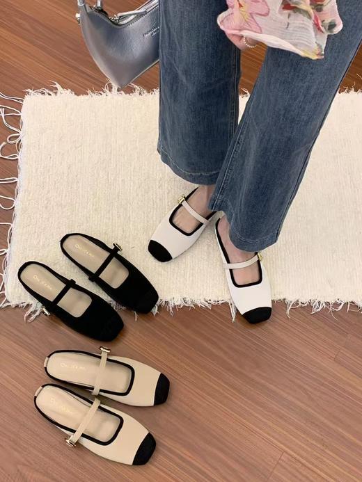 【GZ】无忧购韩系慵懒晚晚风百搭一脚蹬半拖小皮鞋1618（截单后7天发货) 商品图0