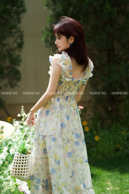 【门店同款】ENJOY夏季“悠然之境”莫奈花园飞袖裙 162343444 商品图3