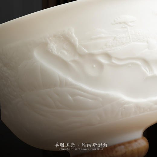 【世界瓷都 德化玉瓷】羊脂玉瓷·维纳斯影灯 影雕工艺 栩栩如生 温润细腻 迎光通透， 精美包装 gao端豪礼 商品图1