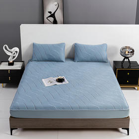 多喜爱 凉豆豆笠围三件套-悦动（蓝/灰）【可水洗机洗】【柔软可折叠】【凉感值0.28】【全方位包裹】 凉席子A类标准 有效抗菌 3D立体凉豆豆