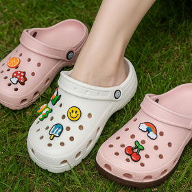 强烈推荐，夏季爆款！【下单随机赠送鞋花】美尘May C 洞洞鞋 男女款 迪特休闲鞋/迪特防滑鞋/云朵老爹洞洞鞋/明星防滑洞洞鞋 多款可选