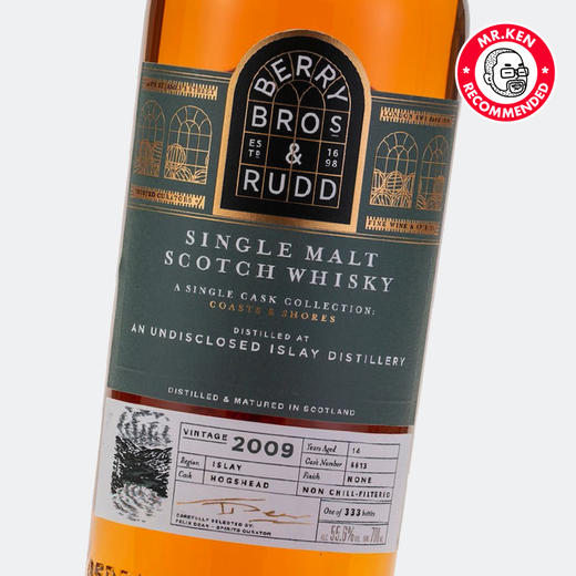 贝瑞兄弟与路德-艾雷岛2009-14年单桶单一麦芽苏格兰威士忌（滨海系列，酒厂乐加维林） 商品图2