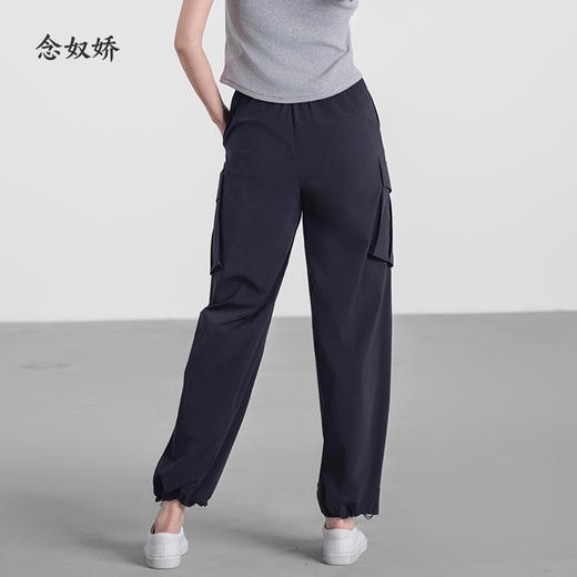 【商场同款】CNT5467 “ 工装裤” 轻薄舒适 易洗易干 减龄好穿 黑灰两色 商品图8