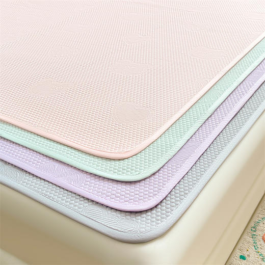 裸睡神器 凉而不冰  夏季凉感冰豆豆凉席床笠款三件套 商品图5