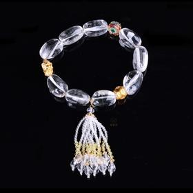 【七彩梦想】白水晶流苏手串-ZX2503061