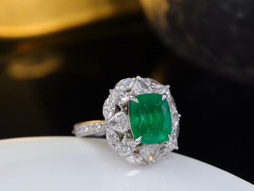 2.85ct刻面祖母绿戒指 商品图2