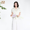 佐尔美夏季新款新中式国风时尚气质100%桑蚕丝短袖衬衣女M42CS97 商品缩略图3
