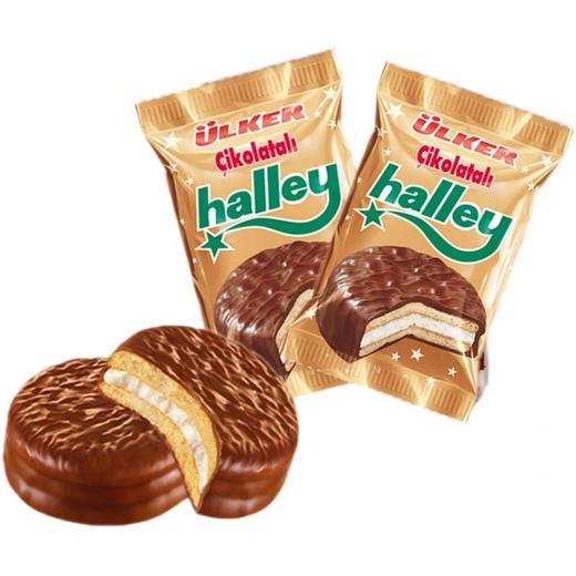 【1件起全国包邮】土耳其优客ulker食品HALLEY巧克力派夹心蛋糕（28g*10个） 商品图1