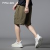 PINLI品立2025夏季新款宽松直筒休闲短裤男潮牌工装大口袋五分裤GD252117340 商品缩略图3