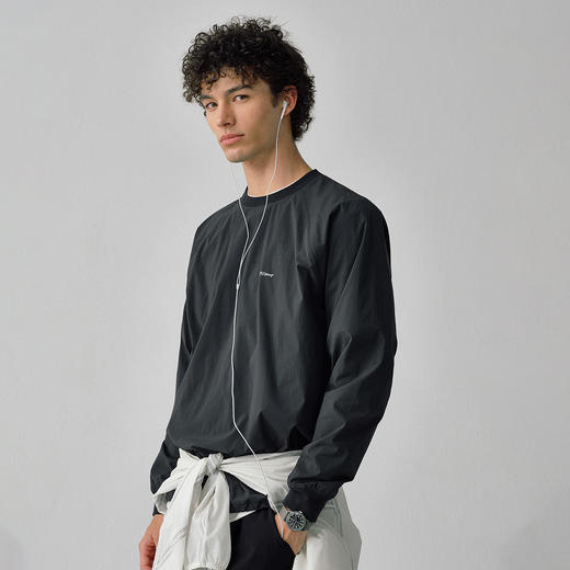 714street轻薄透气速干衣防晒长袖T恤男春夏打底衫训练服运动上衣 商品图2