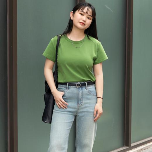 菜菜家珍珠匹马棉短袖T恤|百搭王者，正肩小短版显瘦不挑人 商品图0