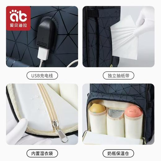妈咪包大容量特大号多功能宝宝出门便携包双肩包母婴包妈妈外出包 商品图2