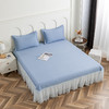 多喜爱 凉豆豆床裙三件套-云镜（灰/蓝/粉） 【可水洗机洗】【柔软可折叠】【凉感值0.28】【全方位包裹】 凉席子A类标准 有效抗菌 3D立体凉豆豆 商品缩略图6