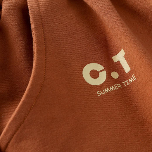 【透气速干】棉花堂2025年夏款C.T英文印花童装针织五分裤F251187 商品图9