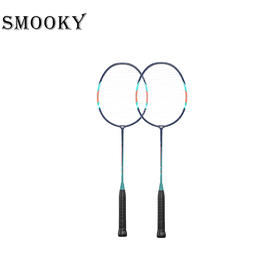 【自营】 SMOOKY 羽毛球拍 坚固耐用 碳复合材质 球拍*2羽毛球*3球拍包*1 二色可选