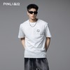 PINLI品立2025夏季新款男士笑脸烫钻圆领短袖T恤上衣BG252111056 商品缩略图3