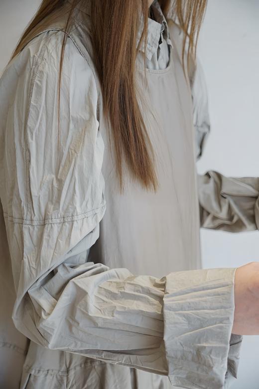 ALBUM DI FAMIGLIA 丝棉混纺无袖百褶背心连衣裙 商品图8