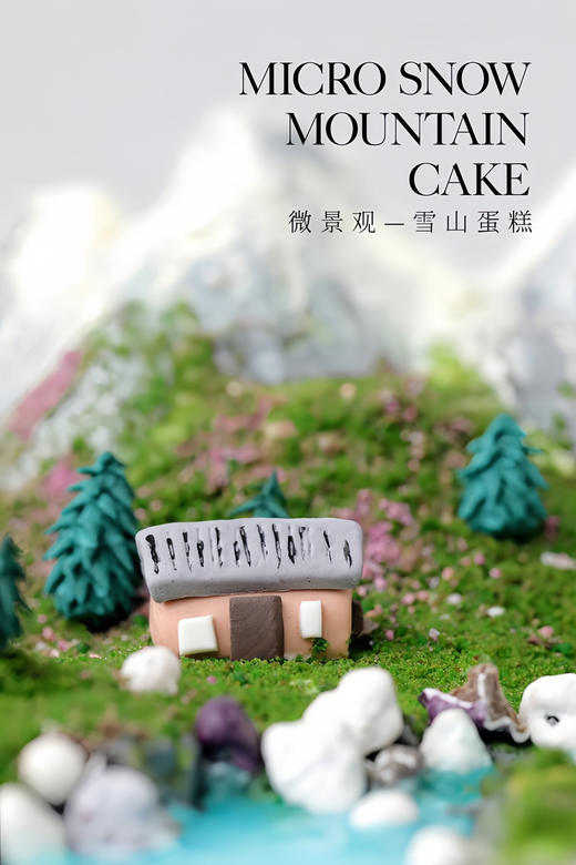 微景观-雪山蛋糕 商品图2