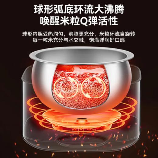 苏泊尔（SUPOR）电饭锅 煮饭锅 低糖电饭煲 4升家用0涂层316L不锈钢内胆 IH加热多功能 SF40HC1904 商品图4