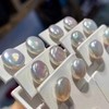 丁摩 巴洛克天然淡水珍珠纽扣耳钉女S925纯银银针春夏异形耳饰5ZF-029 商品缩略图2