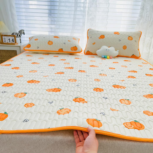 【乳胶凉席三件套】夏天凉感床单夏季可水洗单人空调席子凉垫 商品图0