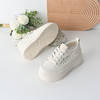 经典鲨2025年夏款牛皮革甜美网状舒适透气厚底显高休闲鞋女KW160-529131 商品缩略图5