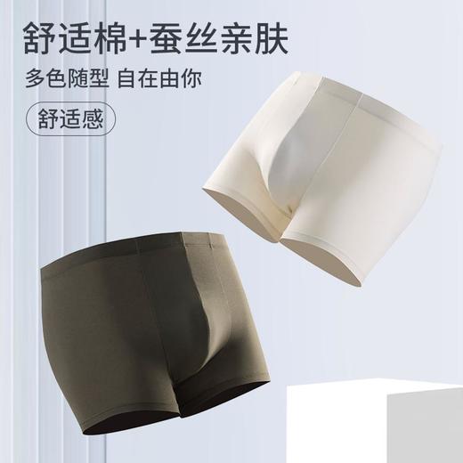 3楼 歌帝【三条礼盒装】水柔棉男平角裤 GDB82505S 商品图1