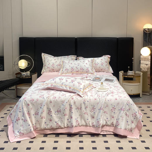 【夏被四件套空调被】冰丝凉感夏凉被水洗天丝可机洗夏季薄被子 商品图4