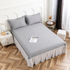 多喜爱 凉豆豆床裙三件套-云镜（灰/蓝/粉） 【可水洗机洗】【柔软可折叠】【凉感值0.28】【全方位包裹】 凉席子A类标准 有效抗菌 3D立体凉豆豆 商品缩略图1