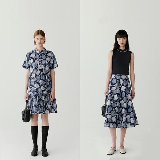 小禾2025春夏新款抗皱全棉印花布翻领短袖中长款连衣裙！ 商品图0