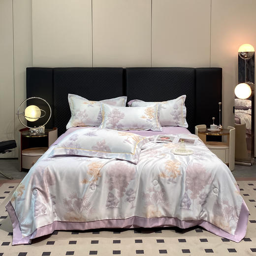 【夏被四件套空调被】冰丝凉感夏凉被水洗天丝可机洗夏季薄被子 商品图1