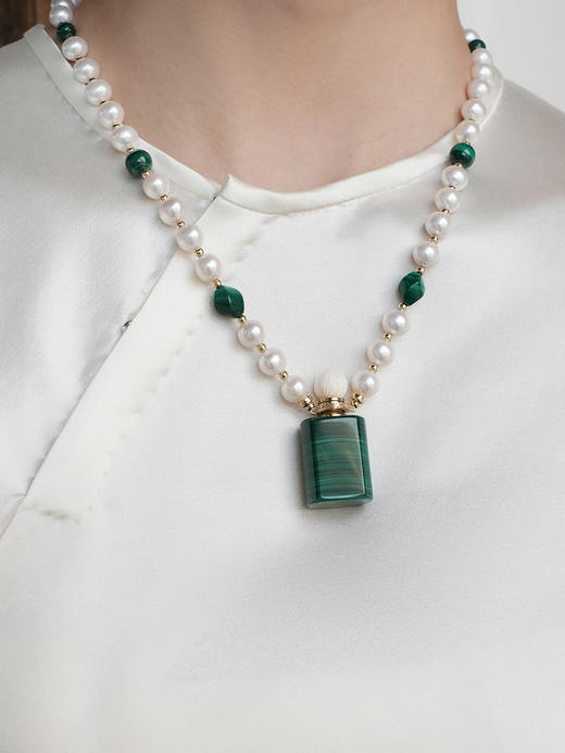 盛唐牡丹 | 丝毛新中式挽袖长裙 商品图3