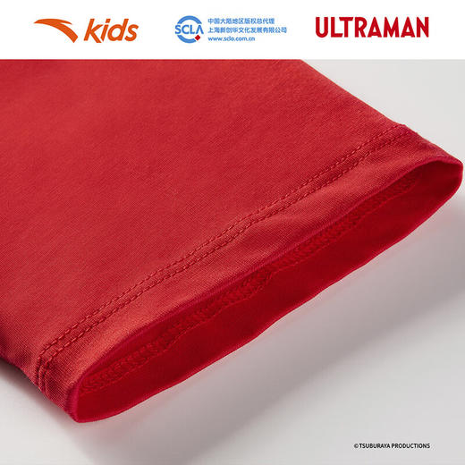 安踏安踏儿童男小童针织短袖衫2025夏柔软亲肤纯棉T恤奥特曼352529120 商品图8