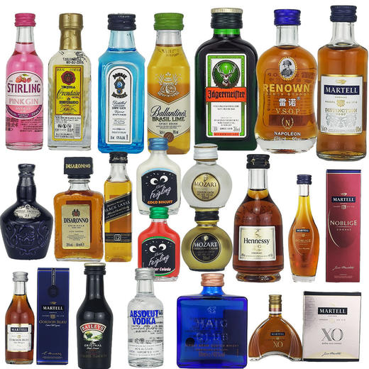 调酒迷你小酒版白朗姆百利甜伏特加威士忌野格50ml洋酒 商品图1