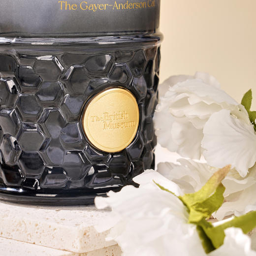 大英博物馆 盖亚·安德森猫系列 渐变浮雕铭牌玻璃杯 黑色 商品图3