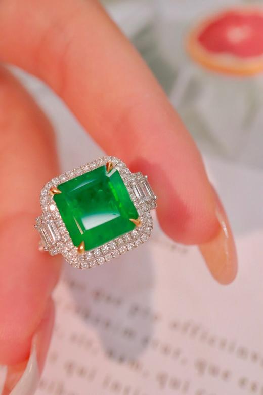 4.53ct刻面祖母绿戒指 商品图3