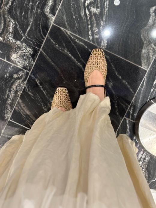 ✨可踩跟简直是懒人福音~ 【缕空+编织+玛丽珍】ROAADN时尚镂空编织一字带玛丽珍 特别推荐给不喜欢露脚趾穿凉鞋的姐妹 商品图1