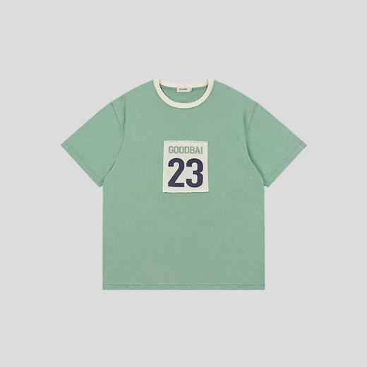 GOODBAI 23编号logo印花撞色oversize柔软短袖T恤 商品图3