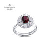 【红宝石戒指】钻石世家 18K金红宝石镶钻戒指  高级设计珠宝系列 让人一见倾心的红宝石 演绎女性的高贵柔情 也寓意着浪漫炙热的美好感情 商品缩略图1