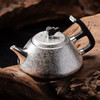 正山堂&故式联名 松泉映月正山石瓢纯银壶150cc 足银999银器手工锻造工艺 商品缩略图3