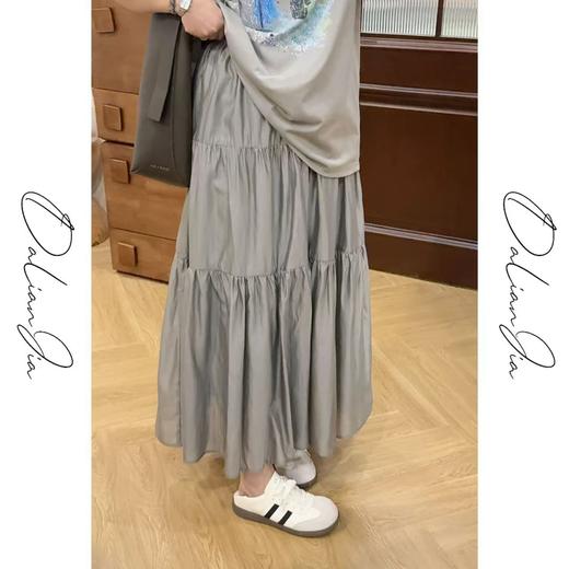 2025新品  佳佳同款【日落海滩】彩色图案休闲圆领T恤+质感松紧腰半身裙显瘦 商品图2