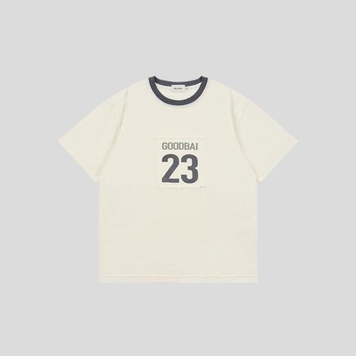 GOODBAI 23编号logo印花撞色oversize柔软短袖T恤 商品图2