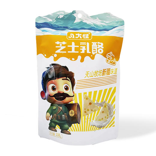 八大怪·牛奶芝士乳酪 108g  口感细腻 有嚼劲但不粘牙 商品图0