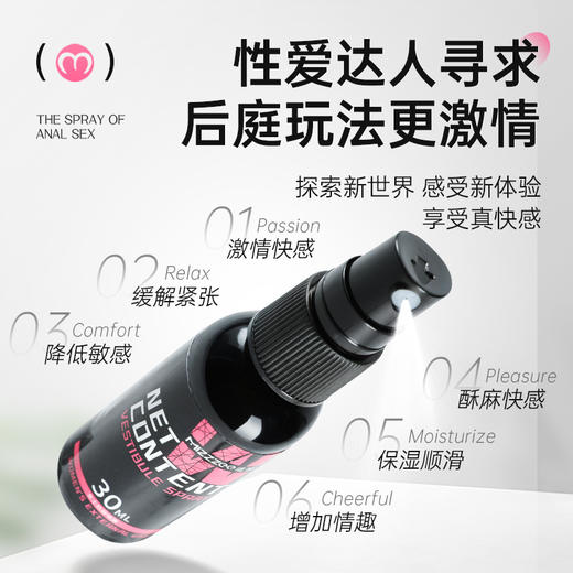 谜姬后庭喷雾男款30ml蓝色瓶 商品图3