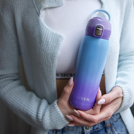 跃动保温杯（便携拉环盖)500ml 商品图0